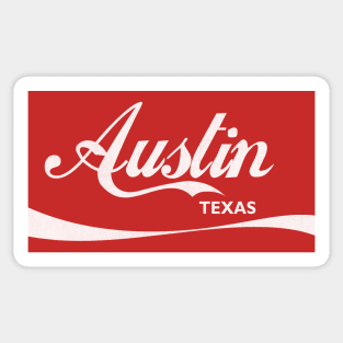Austin, Texas / Retro Typography Design Sticker
